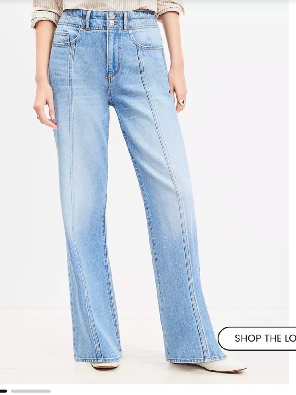 LOFT Sky Blue Wideleg Women's Jeans